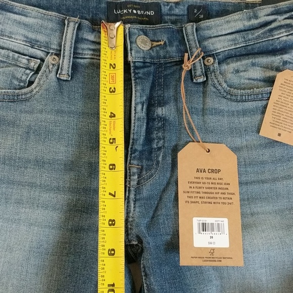Lucky Brand Ava Crop Skinny Stretch Jeans - Picture 3 of 5